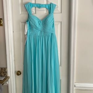 Teal Heart Back AZAZIE Dress 👗💙🦋✨